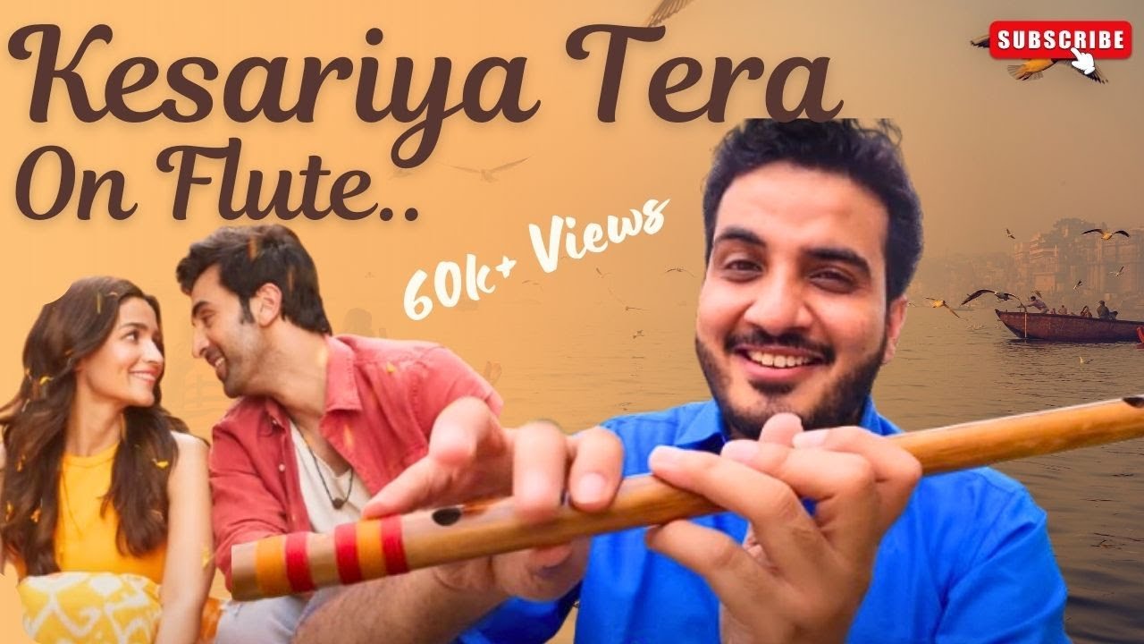 Learn Kesariya Tera on flute /Bramhastra | Chinmay Gaur