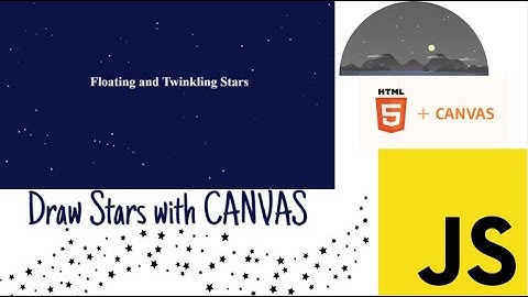 2021 Twinkling stars animation effect JavaScript, Html Canvas in 15 mins | CSS Background Banner