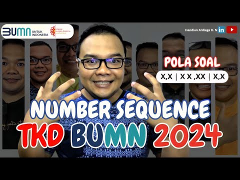 TKD BUMN 2024 - TES KEMAMPUAN DASAR REKRUTMEN BERSAMA BUMN 2024 |  NUMBER SEQUENCE | #AGABUMN