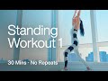 No jumping standing workout at home  vol 1
