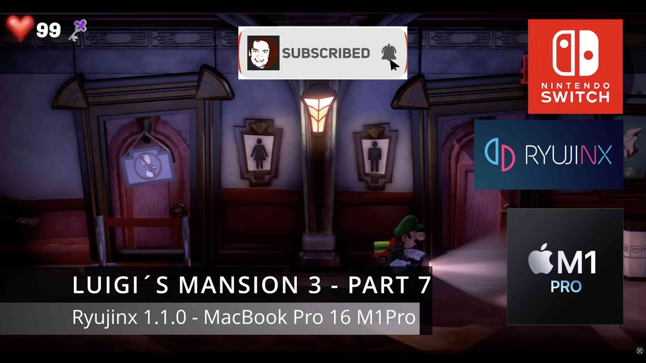 LUIGI´S MANSION 3 - PART 4 - Ryujinx 1.1.0 - Macbook Pro 16 M1Pro