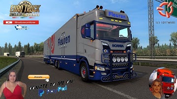 Euro Truck Simulator 2 (1.39) Scania NextGen S Fleuren Edition Test Tandem Truck + DLC