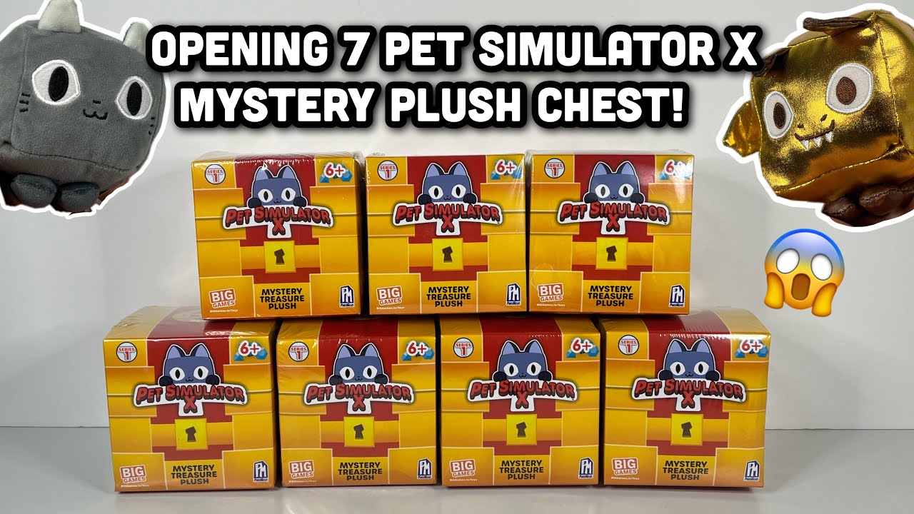 Series 2 BIG GAMES Roblox PET SIMULATOR X Deluxe Fantasy 8 Mystery Tech  Plush