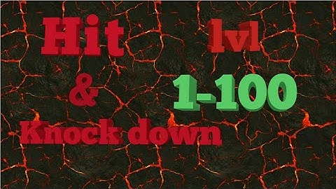 Hit & knock down, level 1-100