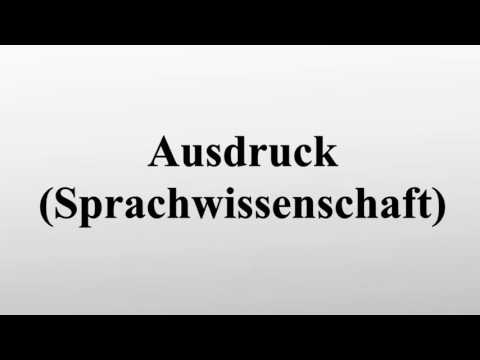 Ausdruck (Sprachwissenschaft)