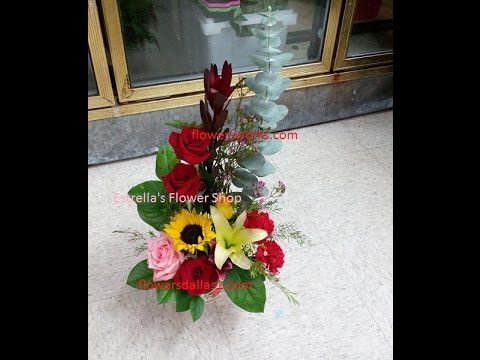 Como hacer arreglo floral Paso a Paso y con opciones. - YouTube