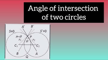 Angle  of intersection of two circles