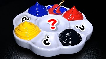 How To Create New Colors Using 4 Primary Colors | Satisfying Color Mixing