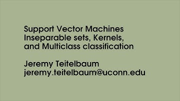 SVM - Inseparable sets, kernels, and multiclass classification