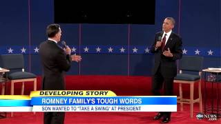Famous Tagg Romney Radio Comments: Says He Wanted to 'Swing' At President Obama in Debate Net Worth