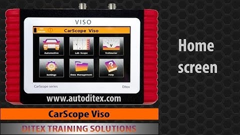 Handheld  Automotive Diagnostic Oscilloscope (Lab Scope) Tool - CarScope Viso - Home Screen