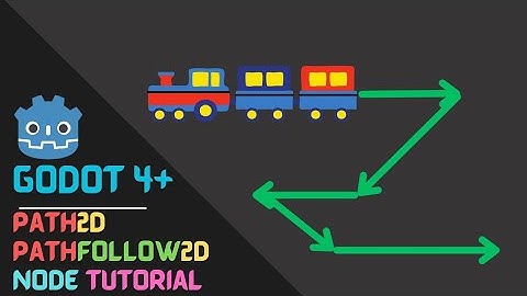 How to use Path2d node and Pathfollow2d node in Godot 4+ || Paths in Godot 4+