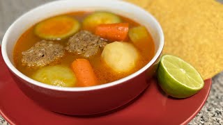 Albóndigas de res  #recetas #comida #recetasfaciles #food #dinner #caldos #sopa #albondigas