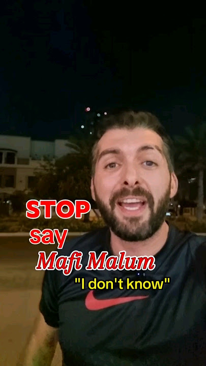 How often have you heard Mafi Malum? #learnarabic #arabiclanguage