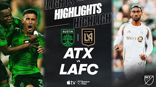 Austin FC prieš LAFC | Pilni rungtynių akcentai | Vėlyvas žaidimą keičiantis momentas!