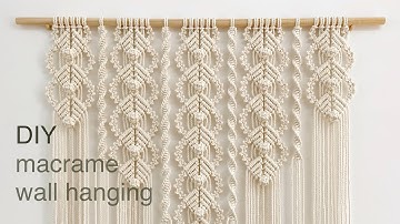 DIY | macrame wall hanging | 마크라메 월 행잉