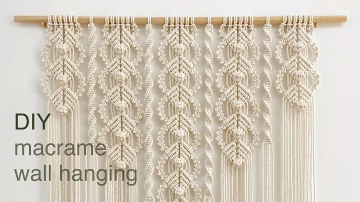 DIY | macrame wall hanging | 마크라메 월 행잉