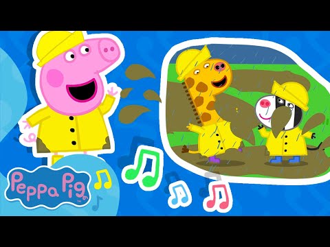 Muddy Puddle Song | Jumping In Muddy Puddles | BRAND NEW | Peppa Pig Nursery Rhymes & Kids Songs