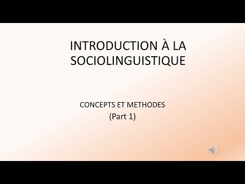 Vidéo: Différence Entre Sociolinguistique Et Sociologie Du Langage