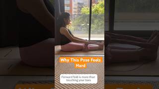 Why This Pose Feels Hard #forwardfold #beginneryoga #yogajourney #mindfulmovement #yoga