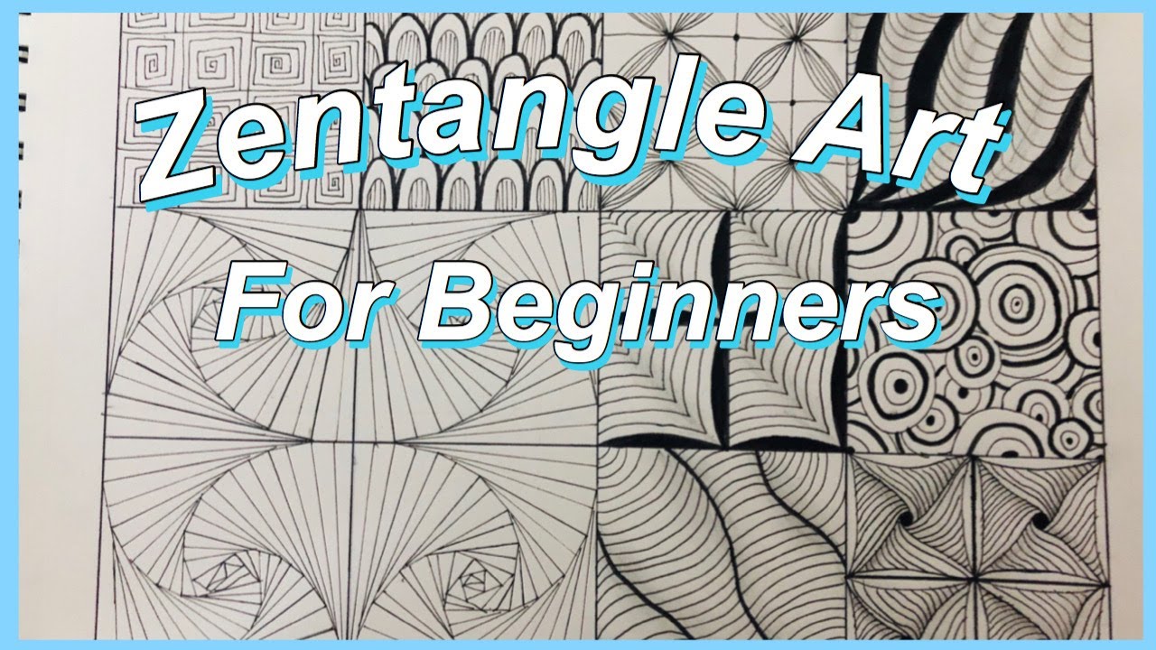 Beginners Guide to Zentangle Art | Easy Zentangle Art Ideas - YouTube