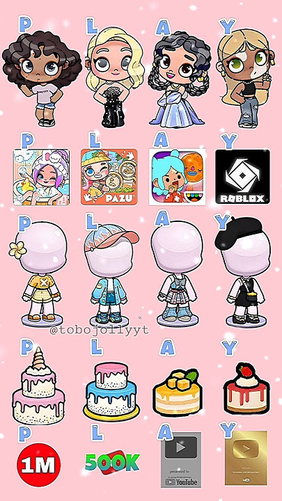 P L A Y CHOOSE YOUR FAVOURITE AVATAR WORLD CUTE LOOK!!🥰💗#avatarworld #tocaboca #shorts #fyp #fun