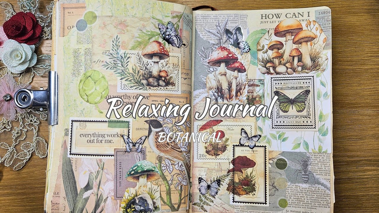 Magical Botanical Scrapbook | ASMR No Talking