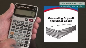 Construction Master Pro Calculating Drywall from Calculated Industries