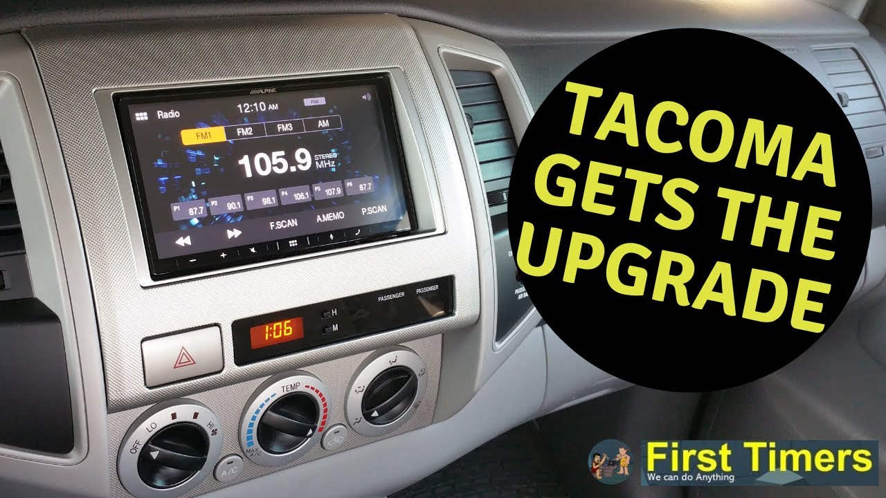 Toyota Tacoma Stereo Install - YouTube