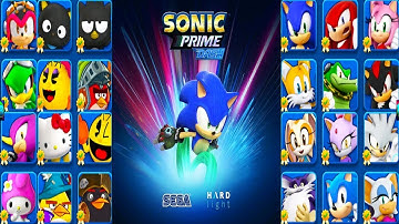 Sonic Prime Dash New Netflix Game - All Characters Unlocked All Bosses Zazz Eggman Gameplay