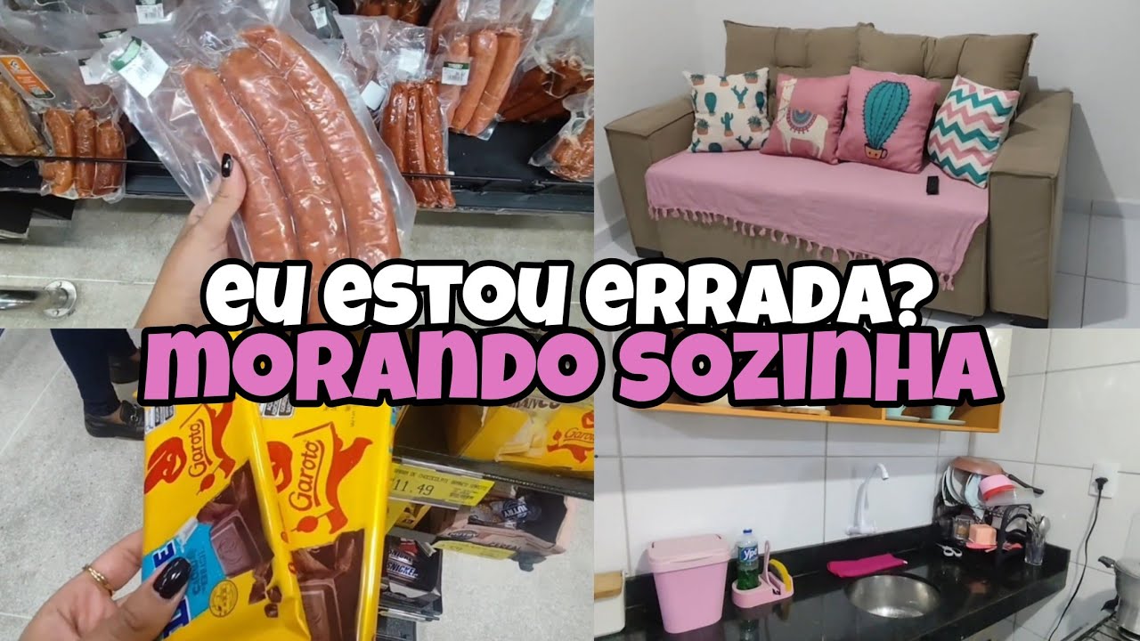 VLOG • MORANDO SOZINHA | FAZENDO COMPRAS DE REPOSIÇÃO NO SUPERMERCADO| EU ESTOU ERRADA ? PATE PAPO!