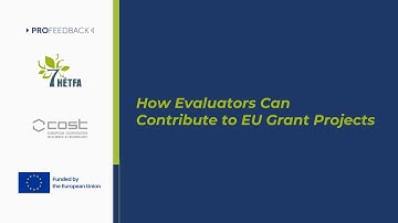 How Evaluators Can Contribute to EU Grant Projects webinar