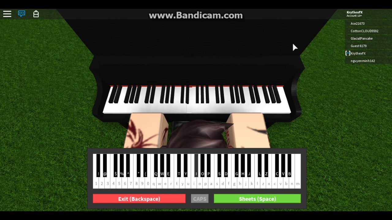 Rush roblox piano