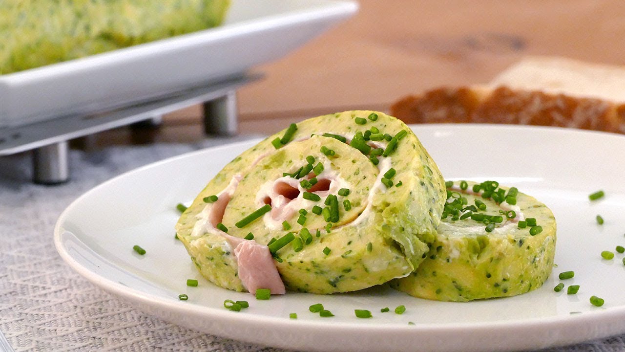 Rollo de tortilla con brócoli, jamón y queso ¡Al horno! 🥦 Cocinatis