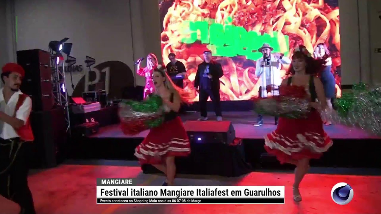 Repórter Leandro Isidoro em Festival italiano Mangiare Italiafest em Guarulhos