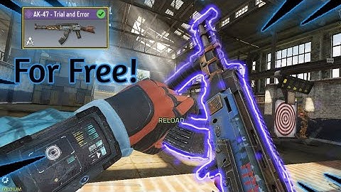 Free AK-47 BluePrint skin! - How To Get AK 47 - Trial And Error Skin For Free in Call Of Duty Mobile