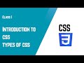 🎨 Introduction to CSS | Types of CSS Explained | Beginner Guide