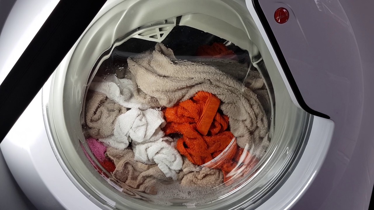 Hoover cotton 90 load 4 3rd rinse YouTube