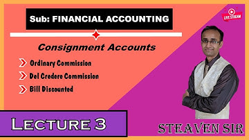 F.Y.B.com I F.Y.B.A.F I Sub: Financial Accounting I Chp: Consignment Accounts  I Lecture 3