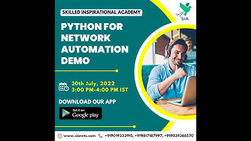 #Python For Network Automation##Network##Rest API##Netmiko##Paramiko##NAPALM##www.sianets.com