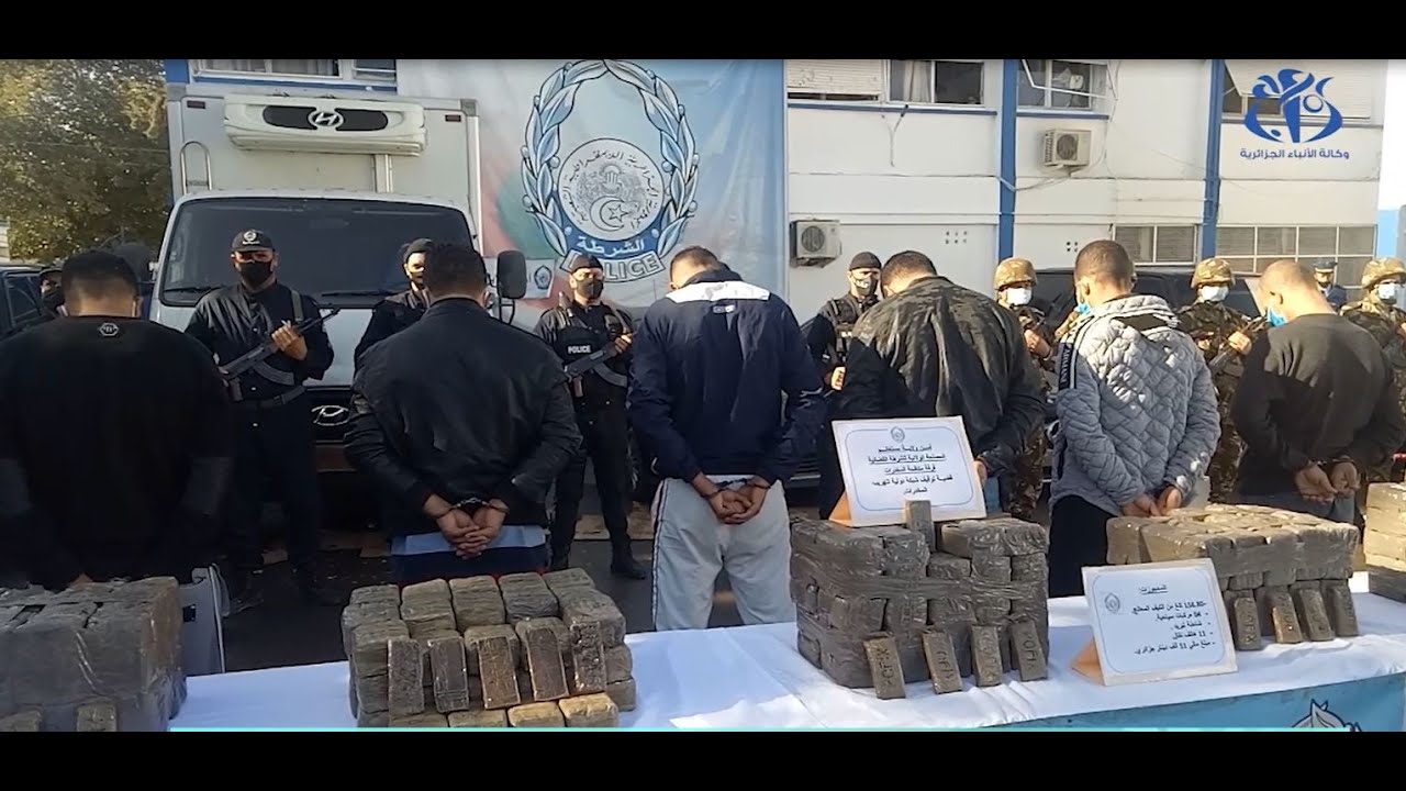 مستغانم : حجز أزيد من 156 كلغ من الكيف المعالج و توقيف شبكة دولية لتهريب المخدرات