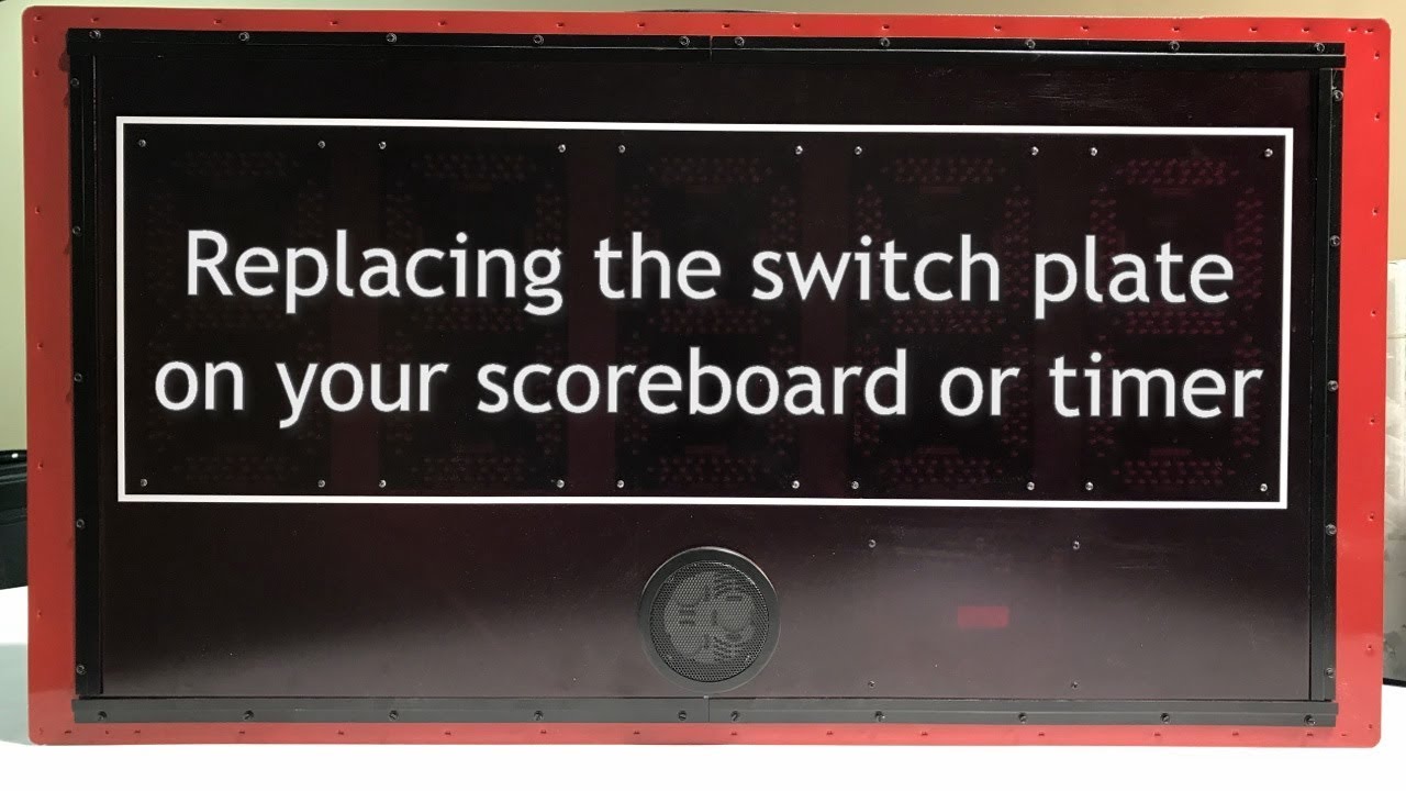 Scoreboard Switch Plate Replacement Video YouTube