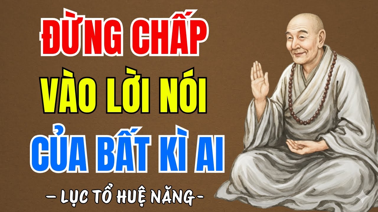 LỤC TỔ HUỆ NĂNG : Sống đừng chấp vào lời nói của bất kì ai, nên nghe 1 lần