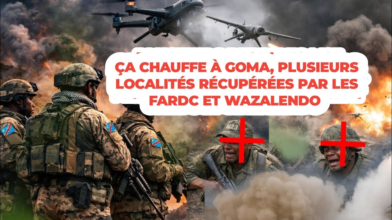 JT 06.03.2026: TENSION À GOMA ET RUBAYA, FARDC RECUPERENT PLUSIEURS LOCALITÉS DANS LE NORD KIVU