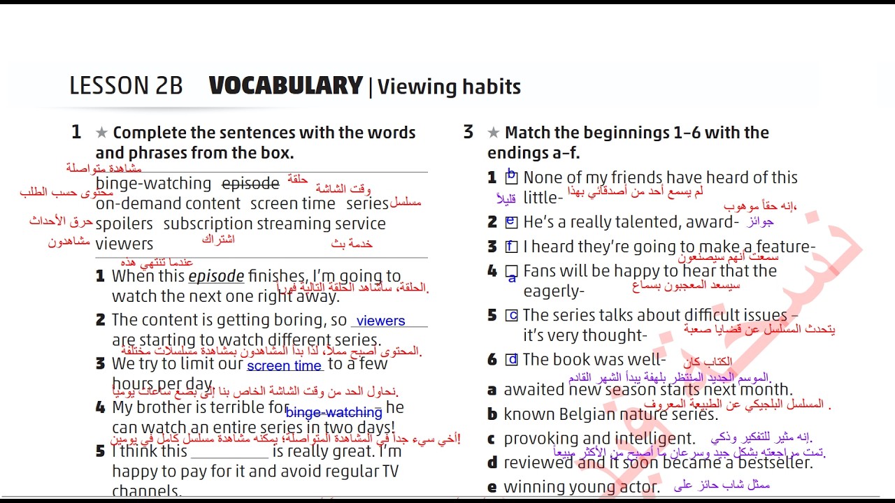 الصف العاشر انجليزي كتاب التمارين صفحه 14 المنهاج الجديد  ( الفصل الثاني ) Jordan High Note