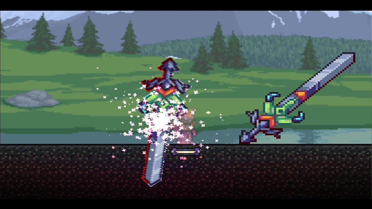 Pixels of terraria calamity video game