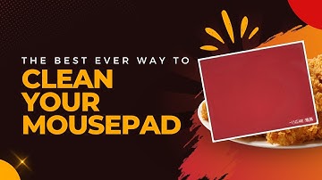 THE ONLY WAY to clean your mousepad