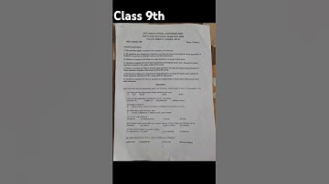 Class 9th Half yearly science question paper #davschool #9th