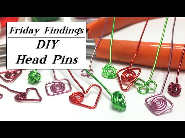 Head Pins for Jewelry Making, Heart Head Pins, Star Head Pins