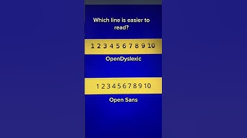 Is OpenDyslexic just easier for dyslexics? #OpenDyslexic #fonts #dyslexiaadvice  #numbers1to10